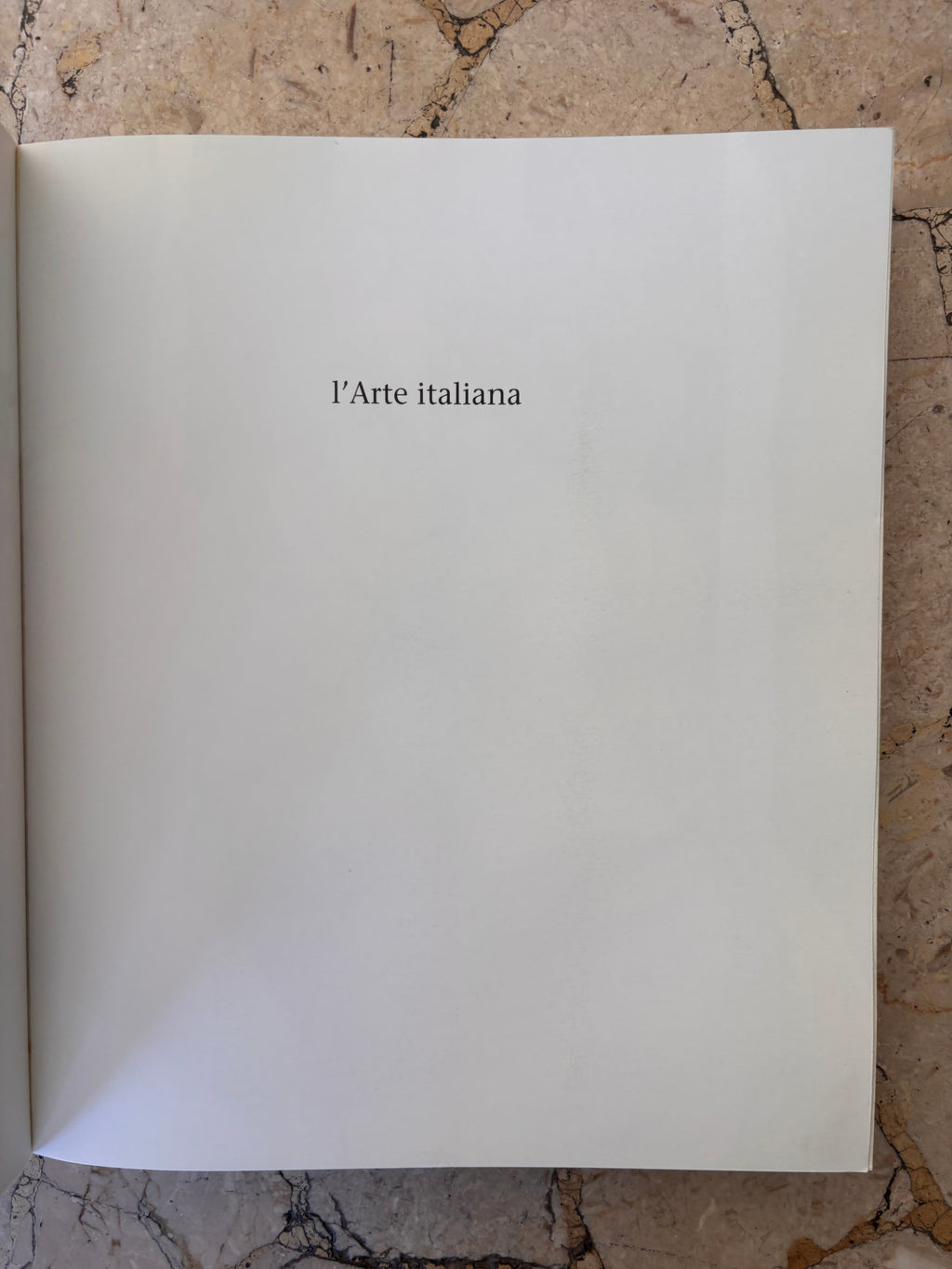 L’arte italiana