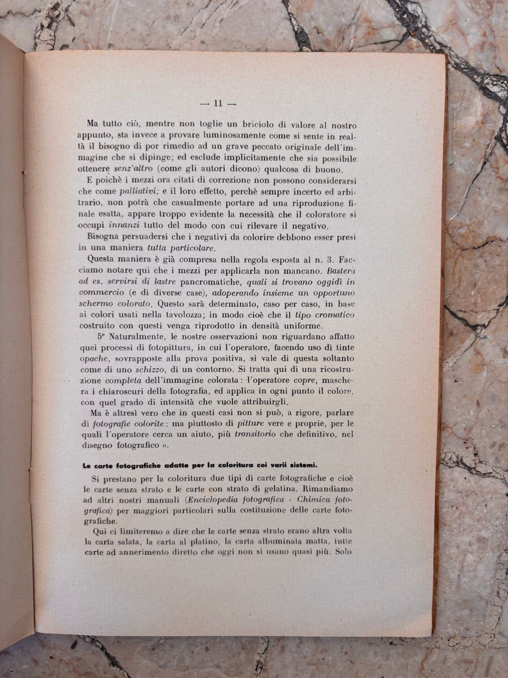 La coloritura delle fotografie