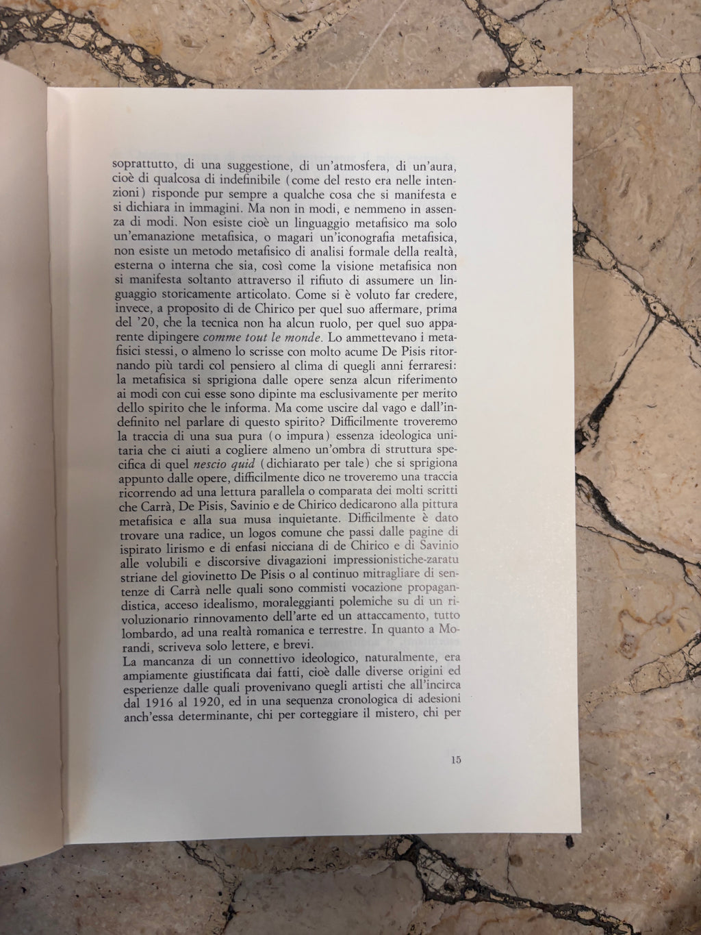 La pittura metafisica
